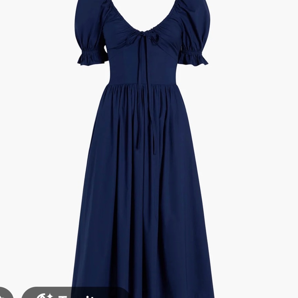 Hill House Navy Ophelia Midi Dress